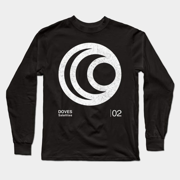 Satellites / Minimalist Graphic Design Fan Artwork Long Sleeve T-Shirt by saudade